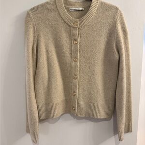 Abercrombie & Fitch Tan Cardigan Sweater